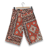 Strike Oil Persian Rug Pleat Front Shorts - Red Multi