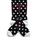 Saint Mxxxxxx Polka Dot Sock - Black/White