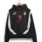 Rhude Lago Soccer Jersey Hoodie - Black