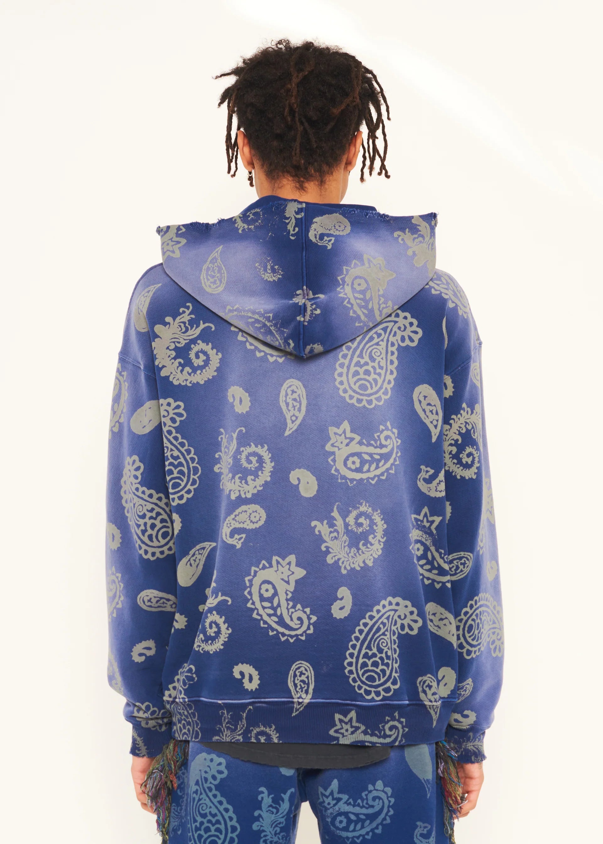 Alchemist Ray Paisley Hoodie - Orient Blue