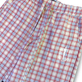 Nahmias Plaid Summerland Relaxed Trousers - Cherry Plaid