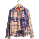 Kidsuper Patchwork Face Flannel - Purple