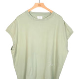 Rhude Classique Cutoff Sleeve Top - Washed Seafoam
