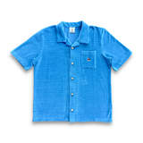 Casablanca Short Sleeved Velour Shirt - Blue