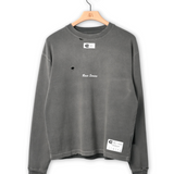 Race Service x Michelin 'Bibendum Distressed Long Sleeve Tee - Dark Grey