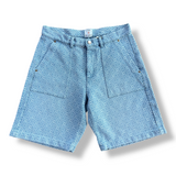 Casablanca Relaxed Monogram Denim Shorts