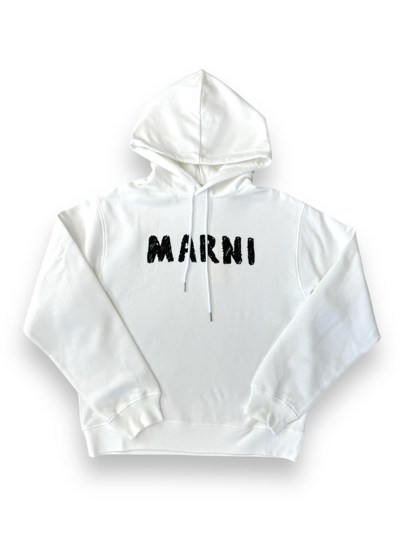 Marni Crayon Logo Hoodie - White