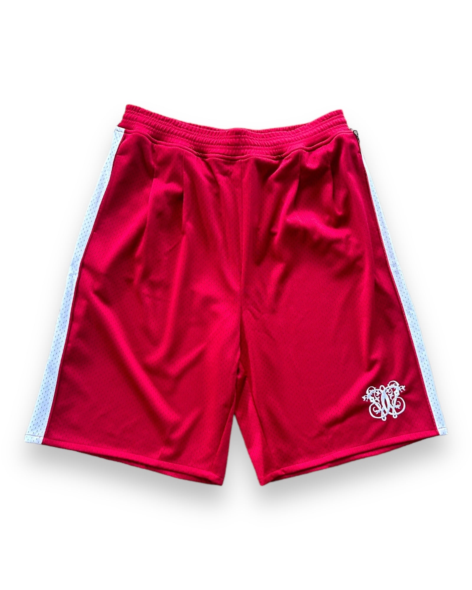 Willy Chavarria Tacombi Pleated Basketball Shorts - Red