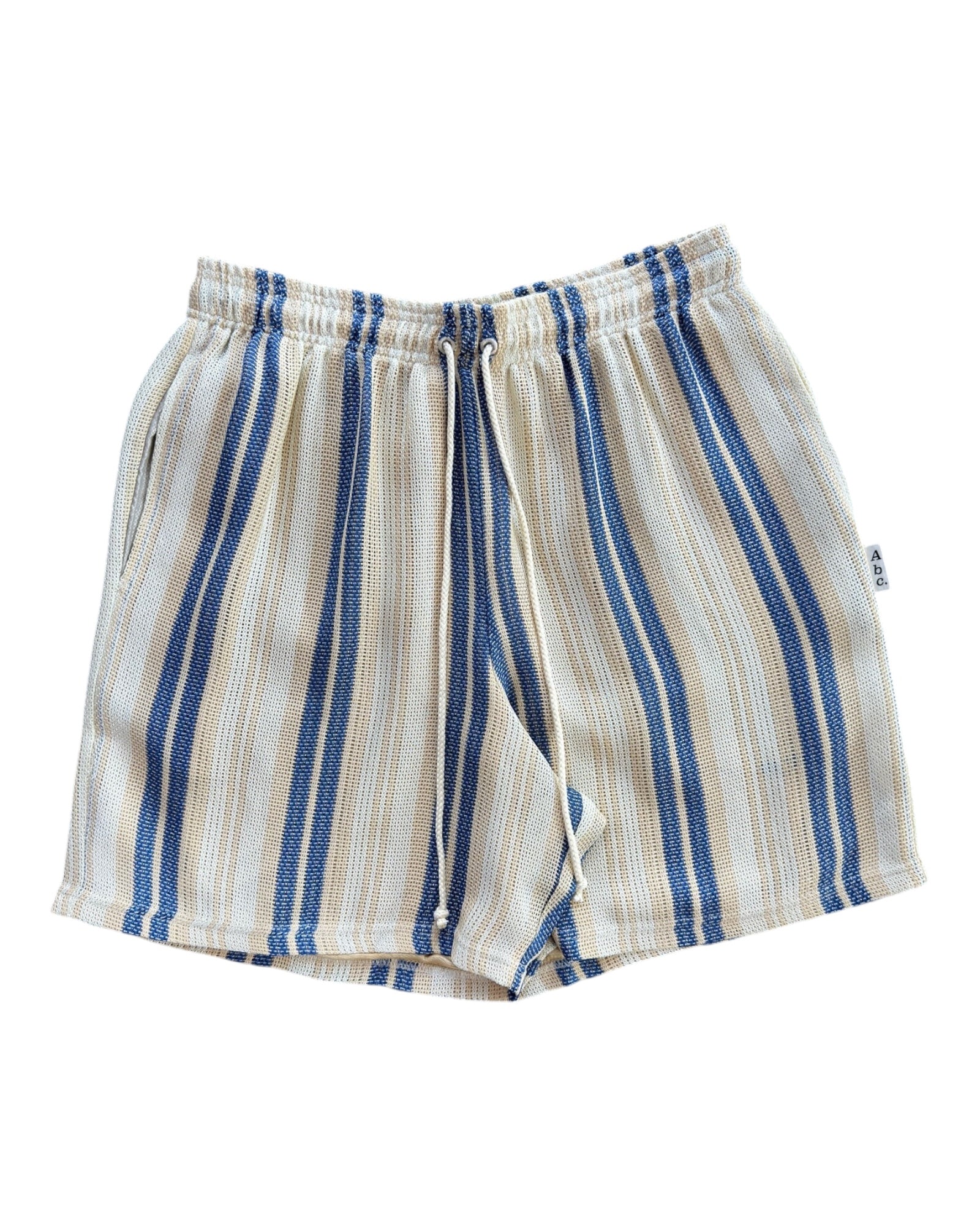 Abc. Woven Mesh Shorts - Ecru