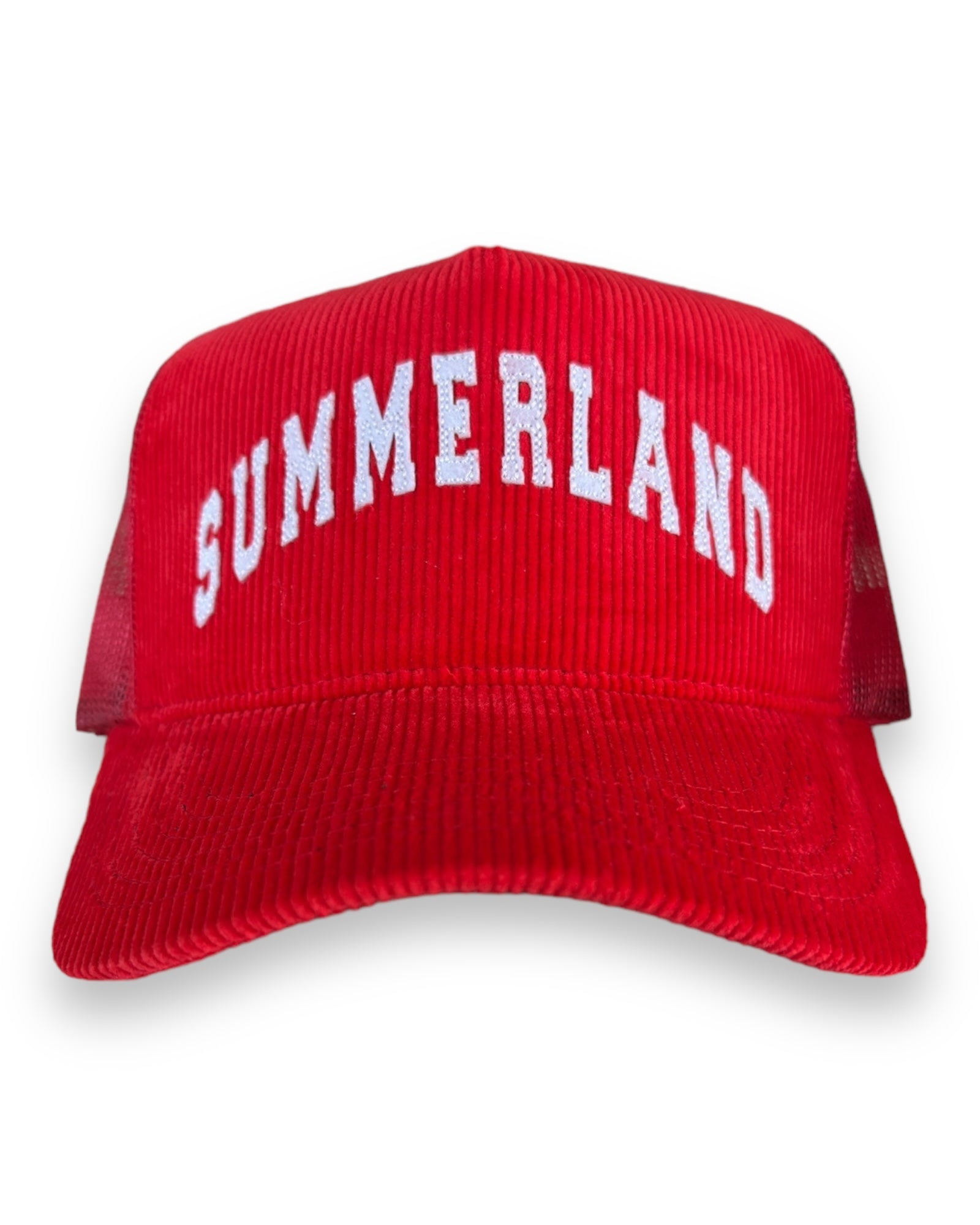 Nahmias Summerland Corduroy Trucker Hat - Red