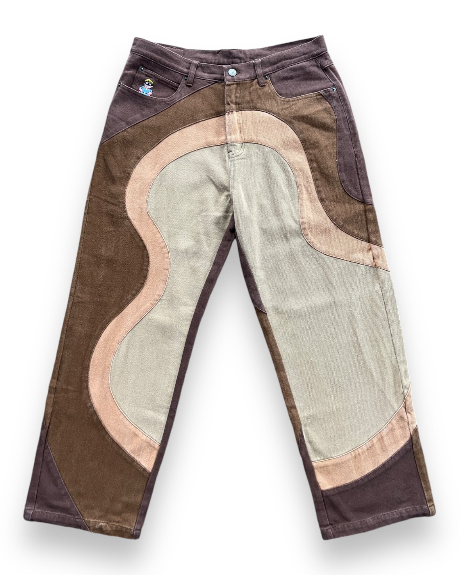 Kidsuper Wavy Pants - Brown