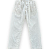 John Elliott Linen Easy Trouser - White