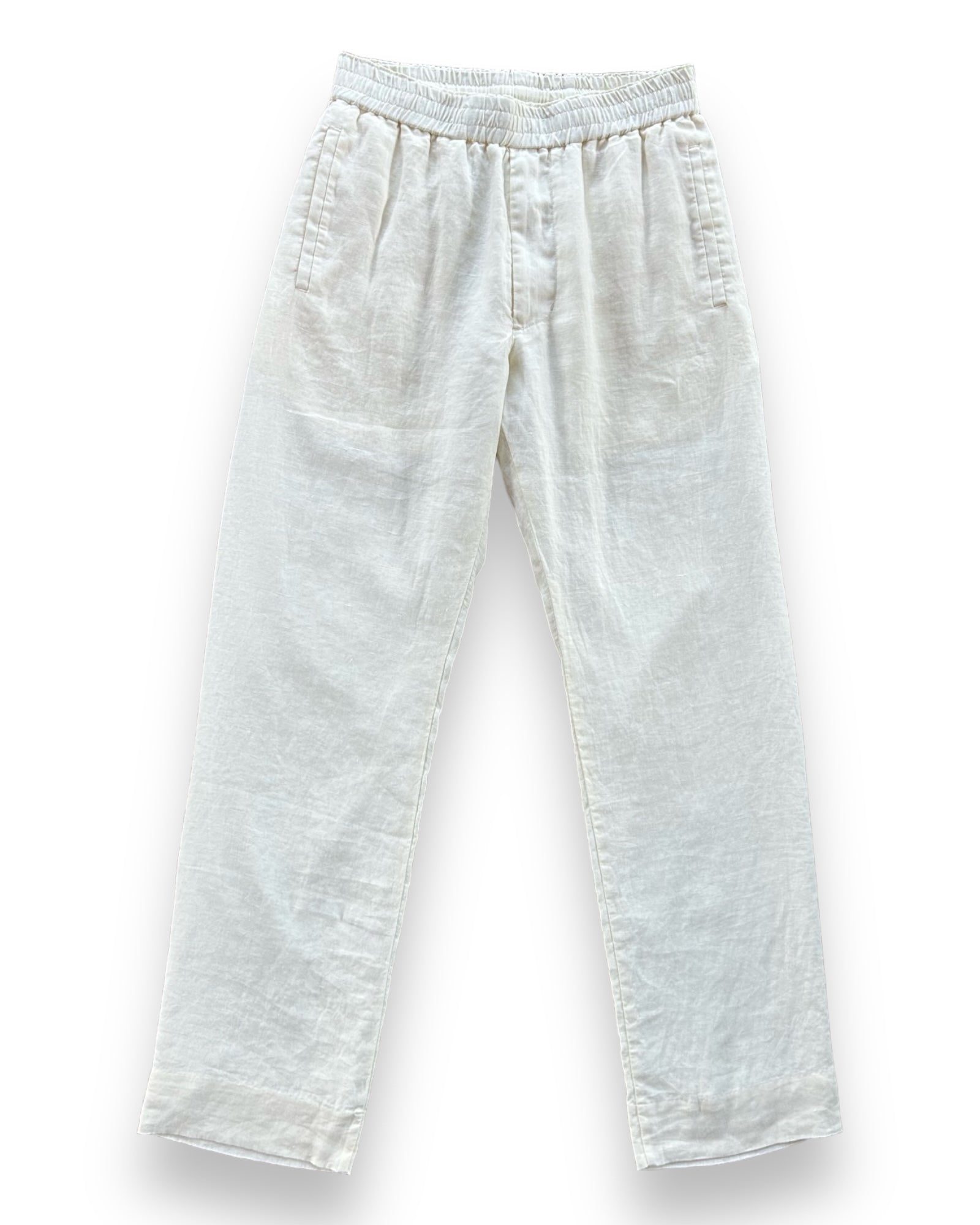 John Elliott Linen Easy Trouser - White