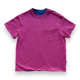 John Elliott Flip Jersey Tee - Navy / Oxblood