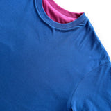 John Elliott Flip Jersey Tee - Navy / Oxblood