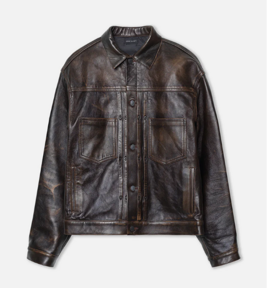 John Elliot Leather Thumper Jacket Type II - Tobacco