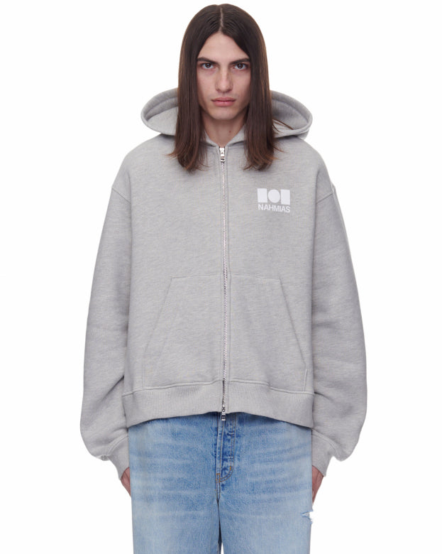 Nahmias Logo Zip-Up Hoodie