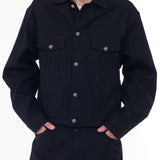 Earthling VIP Midnight Raw Denim Jacket - Black