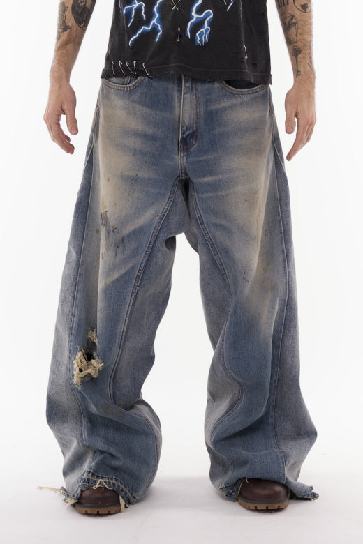 DARK FOG★Vintage ink wash grey wide leg jeans DF22 61+I+6ilA5L._SY350_QL65_.jpg