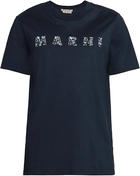 Marni Floral Logo Tee